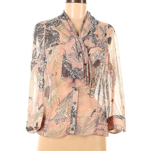 Byron Lars Tops - Byron Lars Printed Blouse 10